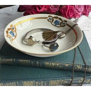 Antique Haviland France Limoges Rare Art Nouveau Berry Trinket Bowl Gilt Gold